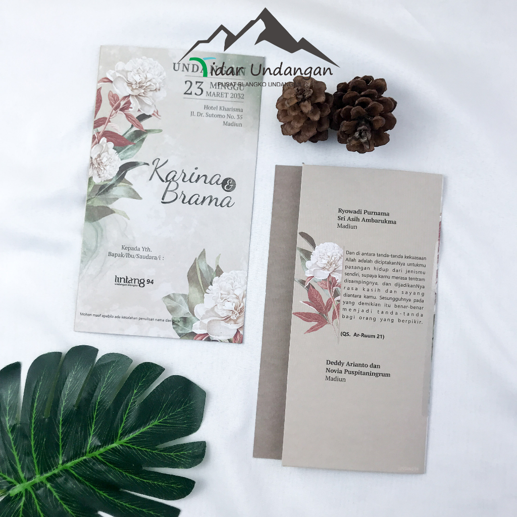 Jual Blangko Undangan Pernikahan Lintang 94 Harga Murah | Shopee Indonesia