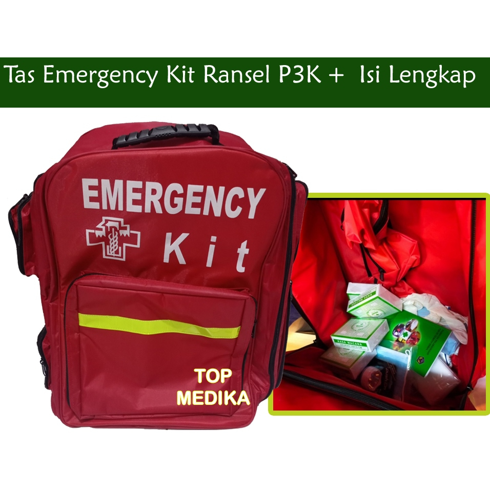 Jual Tas Emergency Kit P3K Ransel Isi Lengkap | Shopee Indonesia