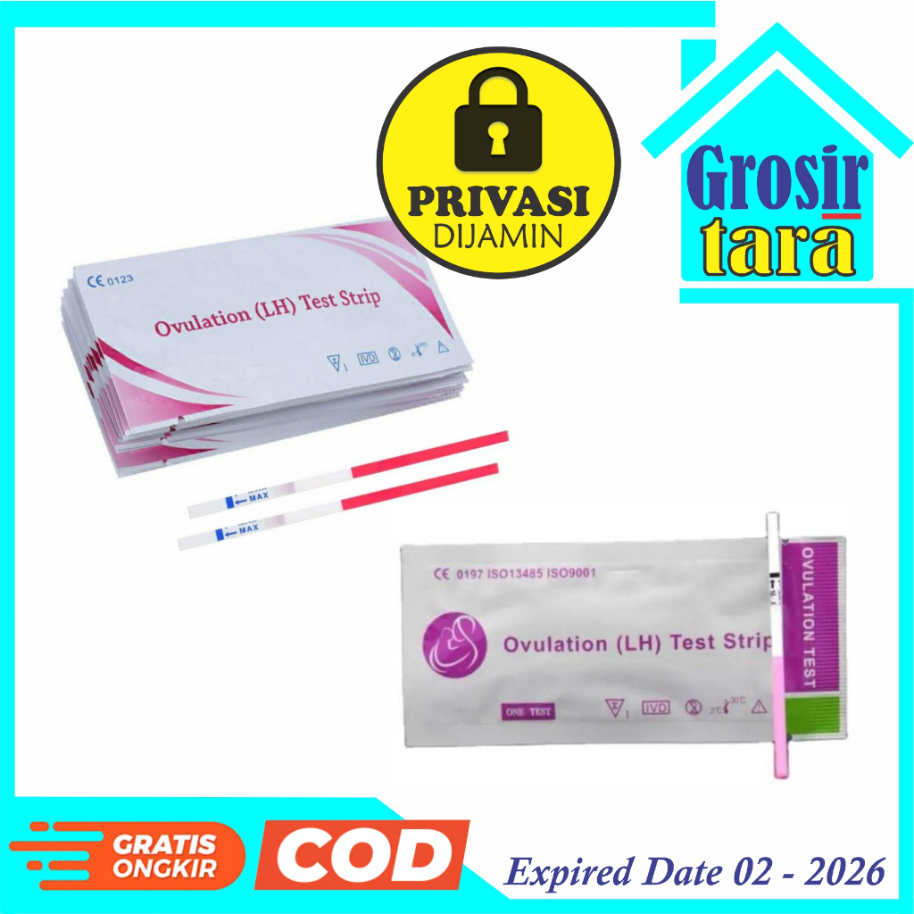 Jual LH OVULATION TEST STRIP ALAT TES OVULASI KESUBURAN DETEKSI MASA