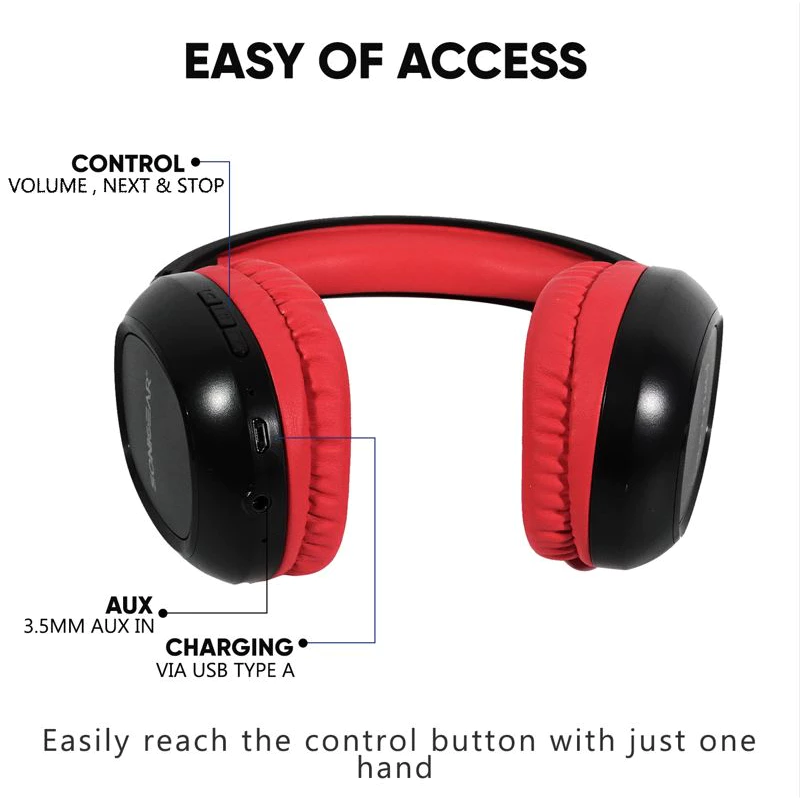 Headphone Bluetooth SonicGear Airphone 3 Headset Bluetooth 5.0 Build In Microphone - Garansi Resmi 1 Tahun