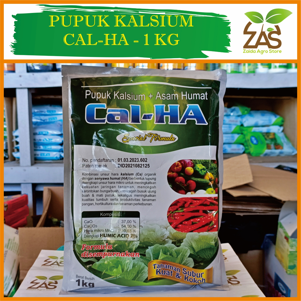 Jual CALHA CAL HA CAL-HA - 1 KG - PUPUK - KALSIUM - ASAM HUMAT | Shopee ...