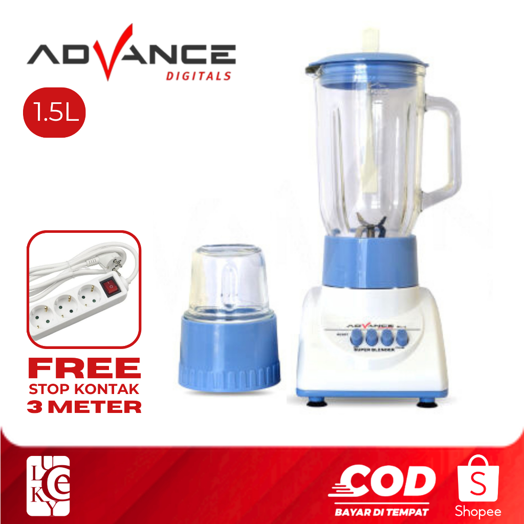 Jual Advance BL2 Blender Kaca Kapasitas 1.5 Liter Shopee Indonesia