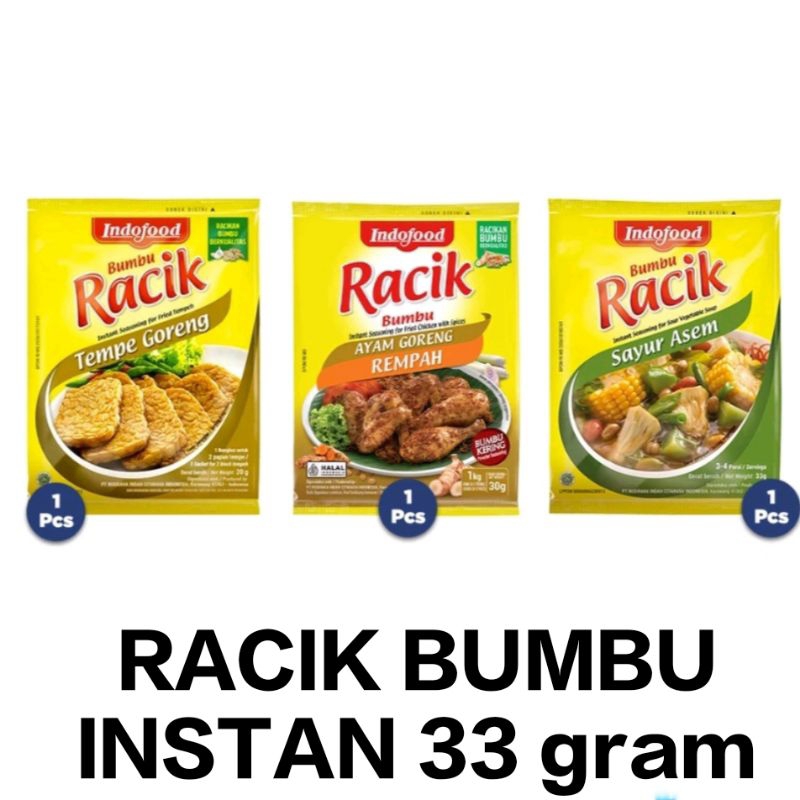 Jual BUMBU RACIK INSTANT INDOFOOD - BUMBU KERING 33 gram | Shopee Indonesia
