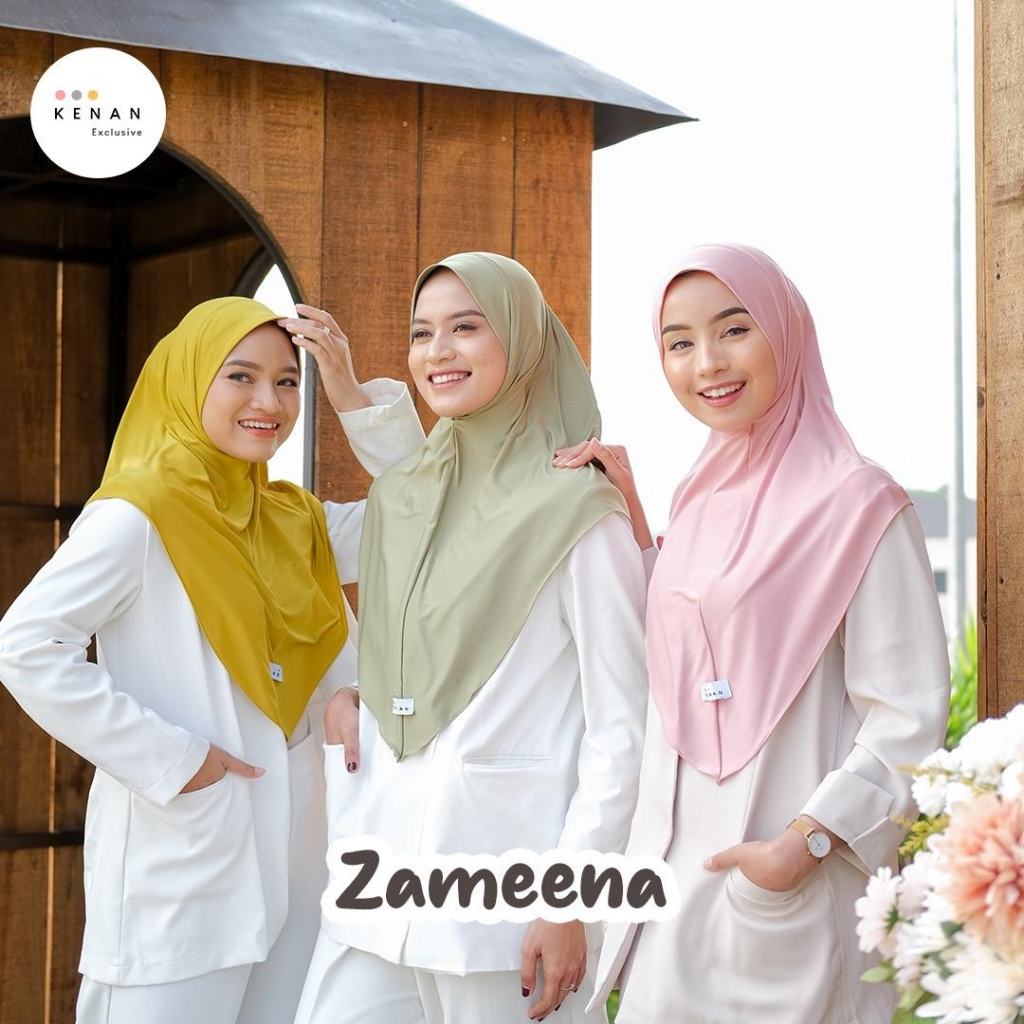 Jual KENAN - Hijab Daily Instan Zameena // Matt Jersey | Shopee Indonesia