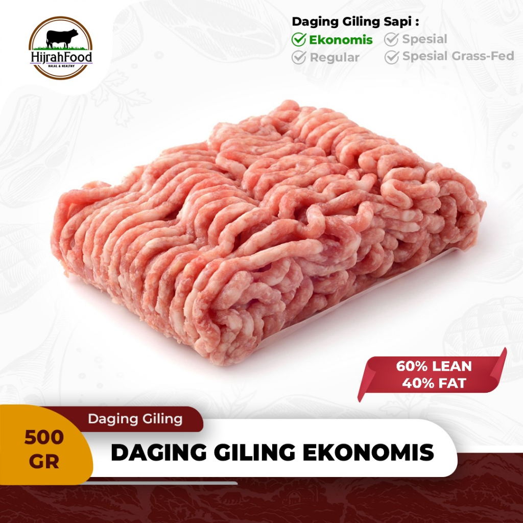 Jual Hijrahfood Daging Giling Sapi Minced Ground Beef Ekonomis