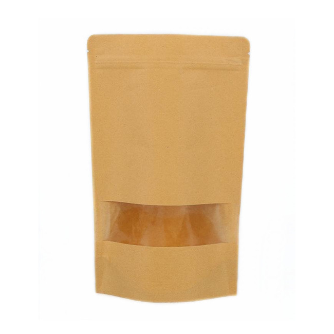 Jual Standing Pouch Kraft Window (Kemasan Kering/Kemasan Kopi) Shopee