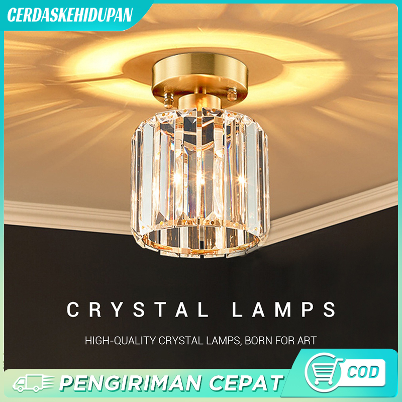 Jual Lampu Kristal Plafon Lampu Hias Dinding Kamar Tidur Kristal Ruang Tamu Teras Lampu 