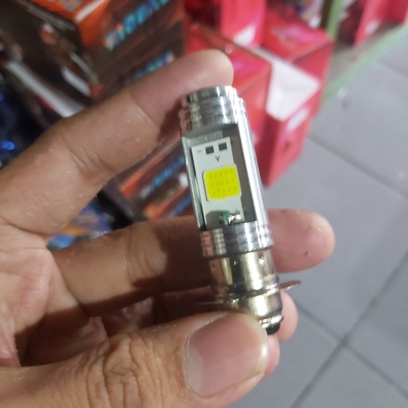 Jual lampu led motor, lampu depan bebek matic acdc 12v super terang