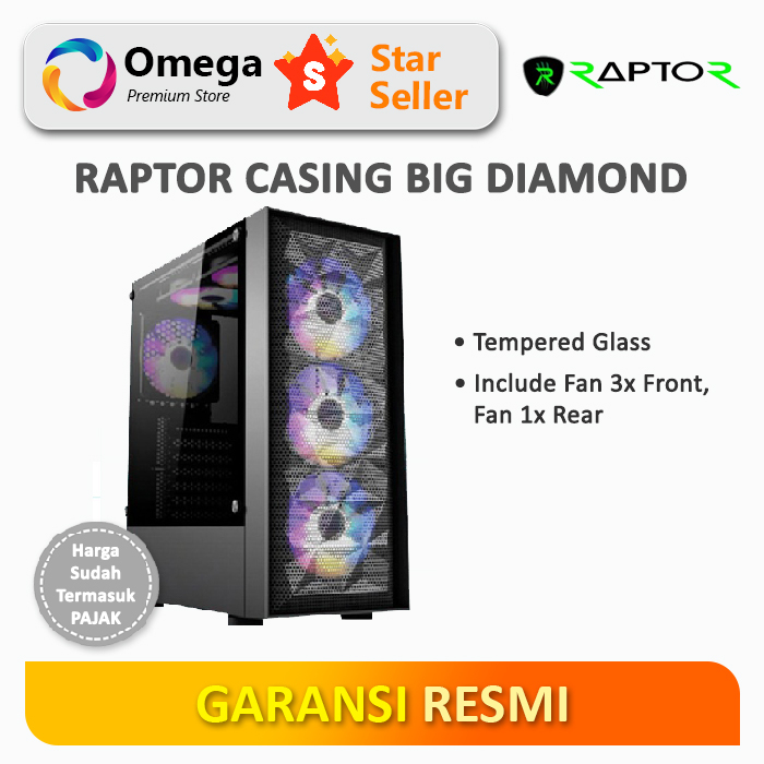 Jual Casing Gaming Raptor Big Diamond | Shopee Indonesia