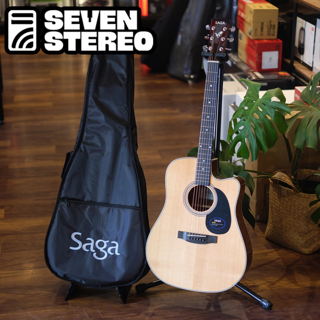 Jual SAGA SF700 CE PRO SF700CE PRO Top Solid Acoustic Electric Guitar ...