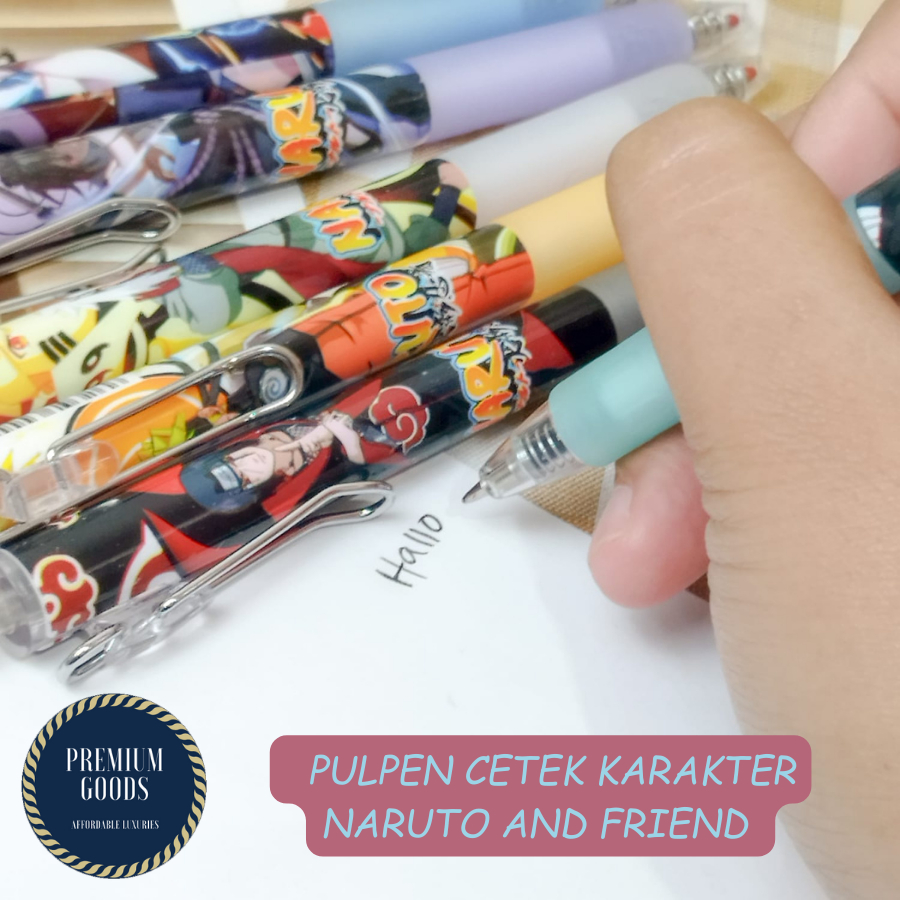 Jual Pulpen Cetek Mekanik Karakter Naruto Lengkap Eceran Pcs Pena Gel