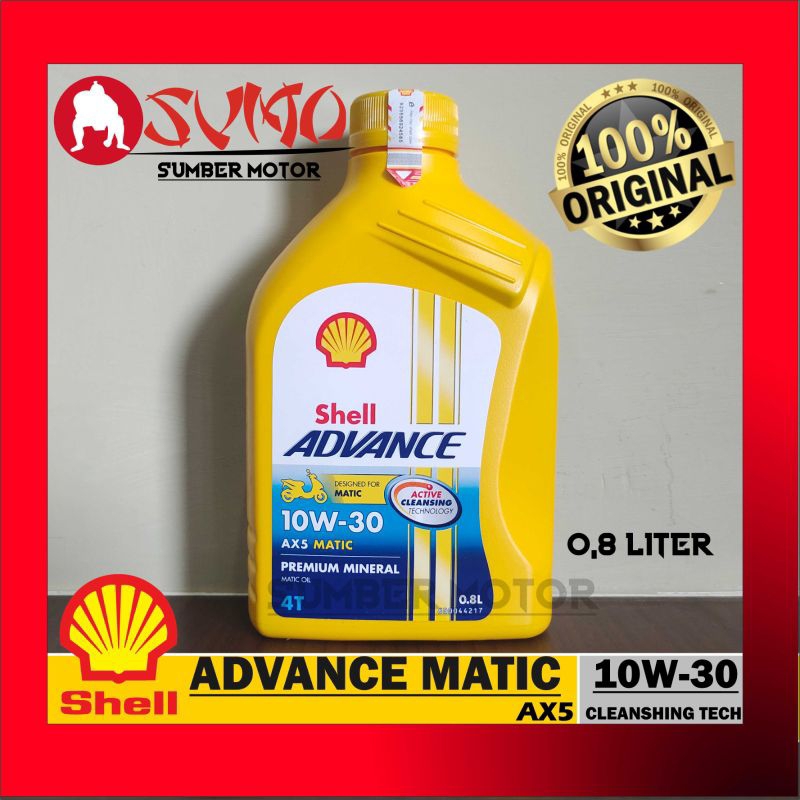 Jual Oli Mesin Motor Matic Shell Advance Ax Matic W Ml L