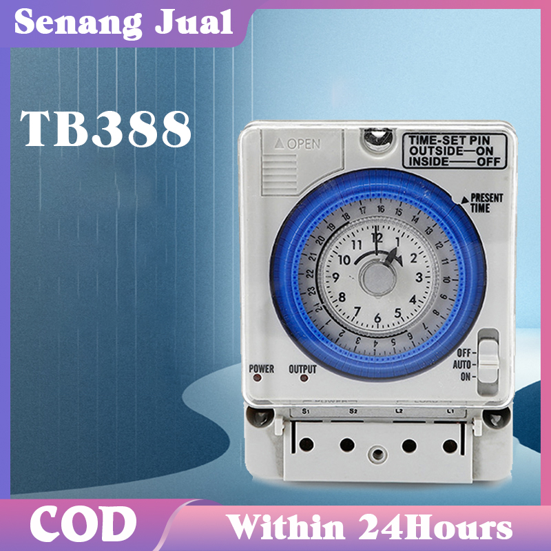 Jual Timer Analog Panasonic Switch Otomatis 24 Jam Tb388 220V AC