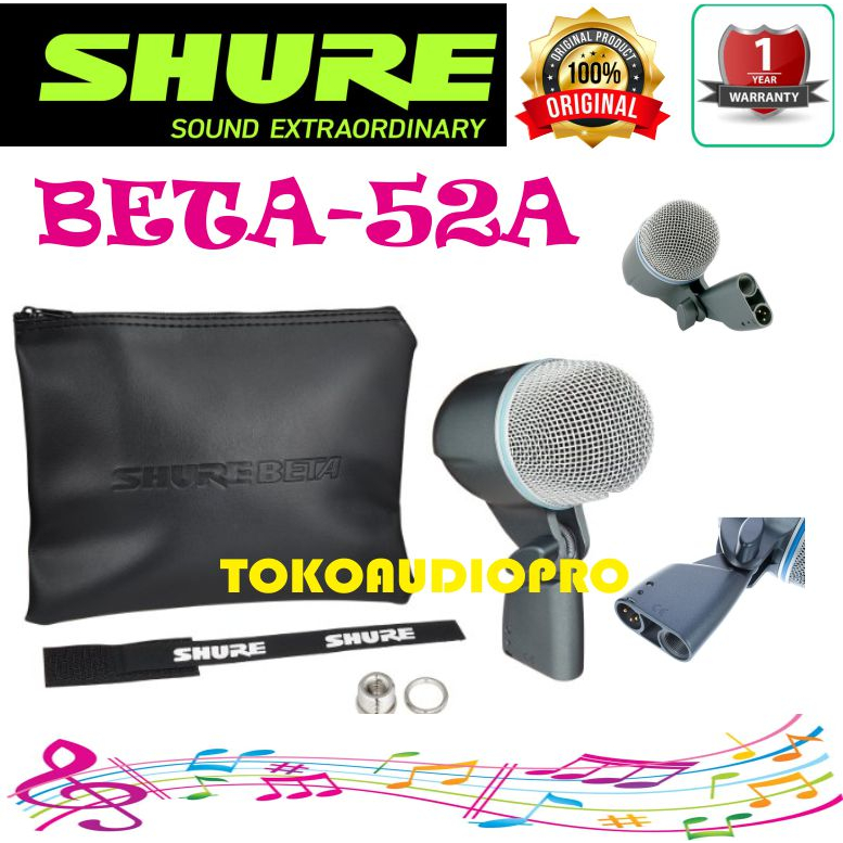 SHURE シュア BETA 52 ダイナミック キックドラムマイクロホン