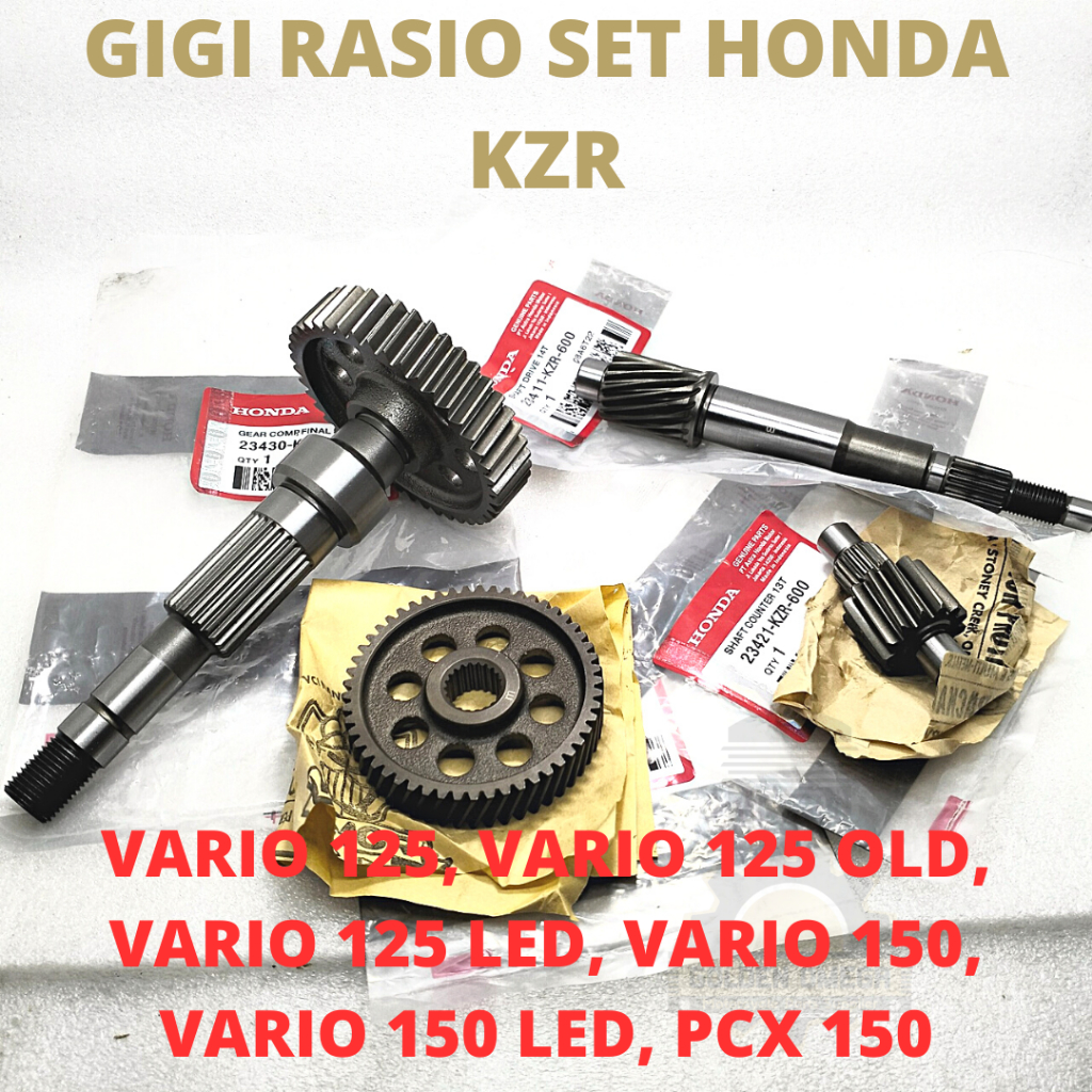 Jual GIGI RASIO SET HONDA KZR GEAR RASIO VARIO 125, VARIO 150, VARIO