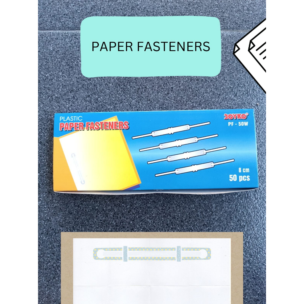 Jual PAPER FASTENER PENJEPIT KERTAS FILE BESI MEREK JOYKO PF 50W 1 PAK ...