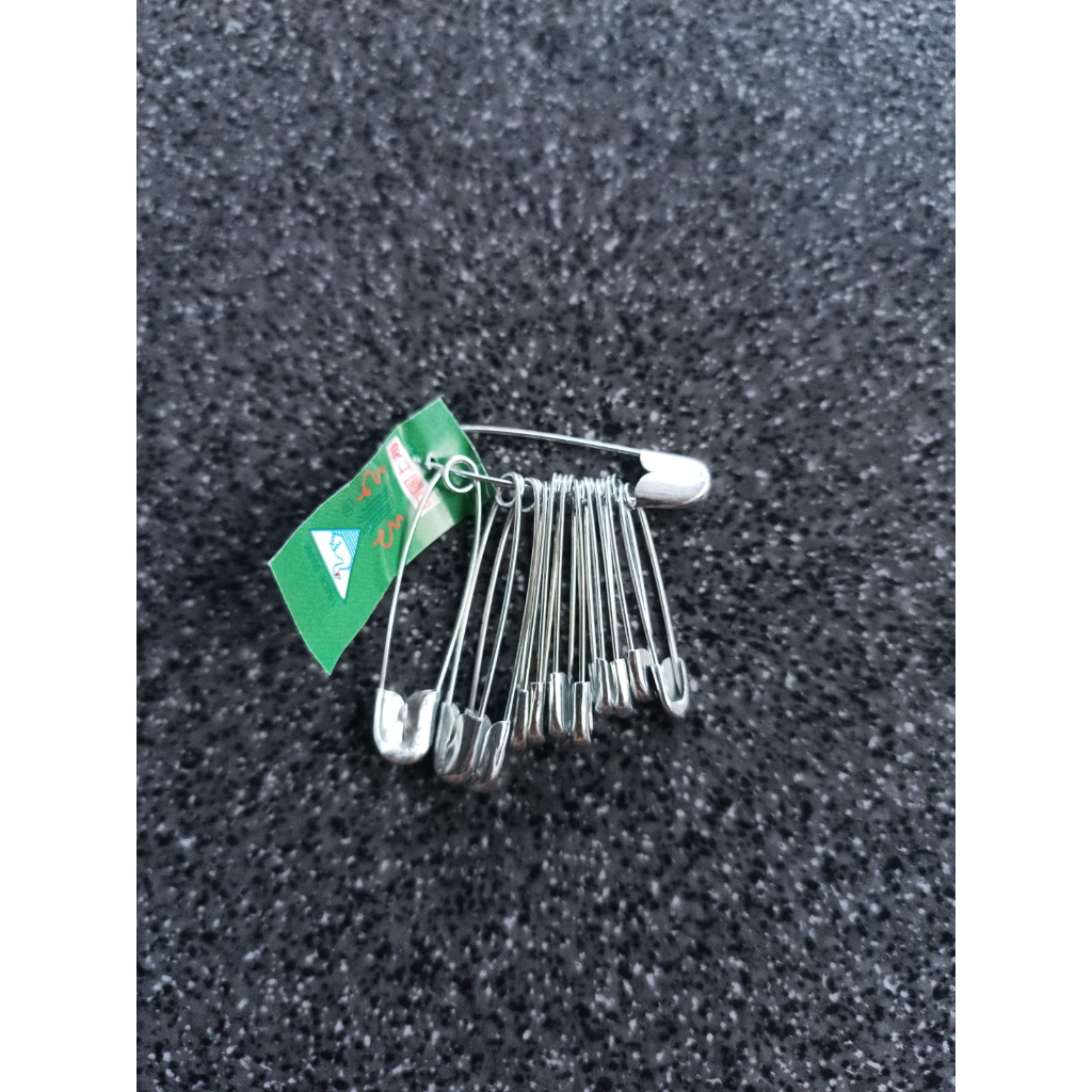 Jual PENITI SAFETY PIN BESI PUTIH CAMPUR MEREK SWAN 1 PAK ISI 72 SET ...