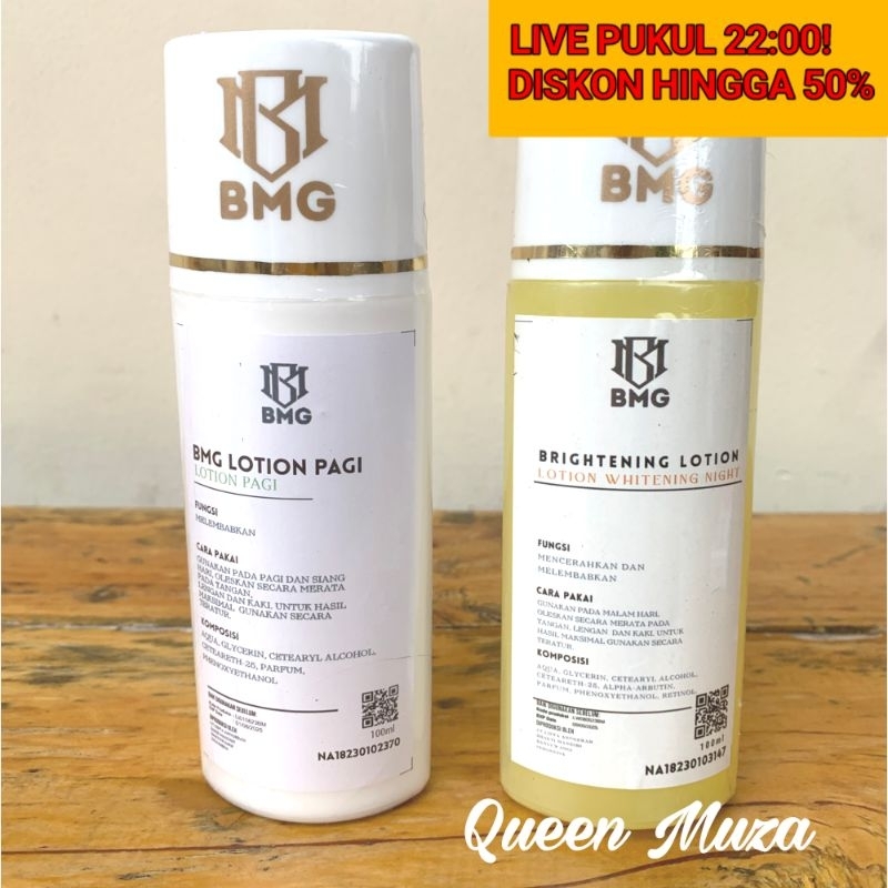 Jual BMG Lotion Pemutih 100ml Pagi Dan Malam Anggur | Shopee Indonesia