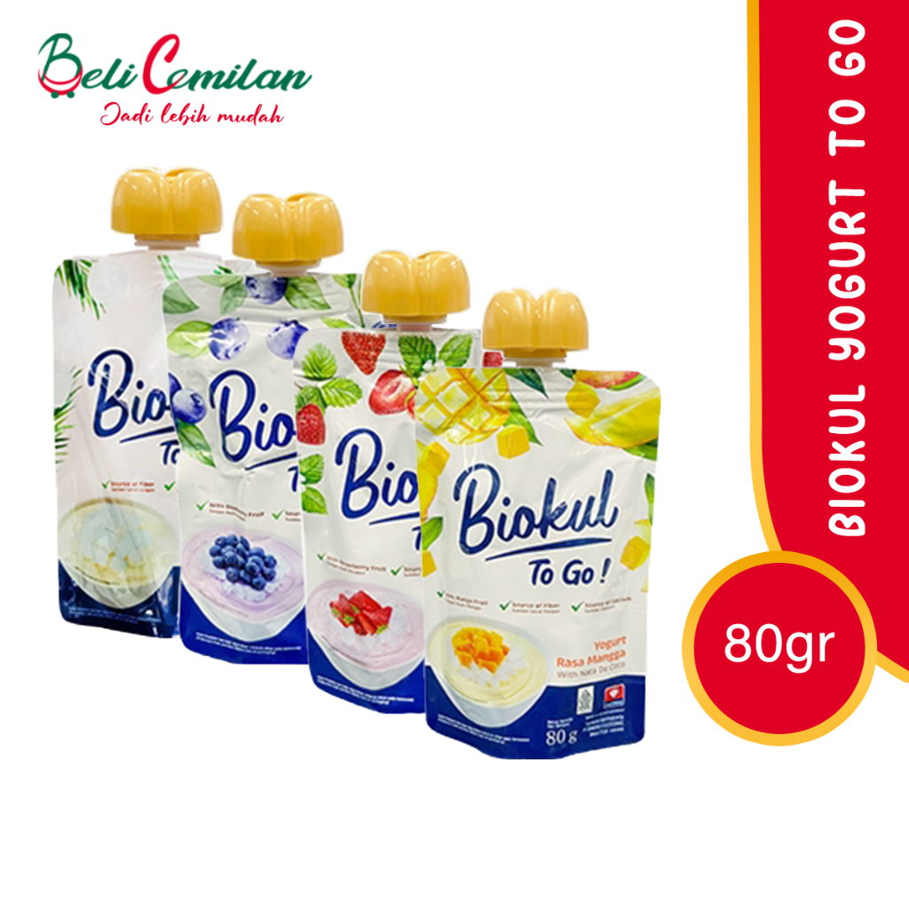 Jual Biokul Yogurt To go 80gr Yoghurt Aneka Rasa Buah dan Original