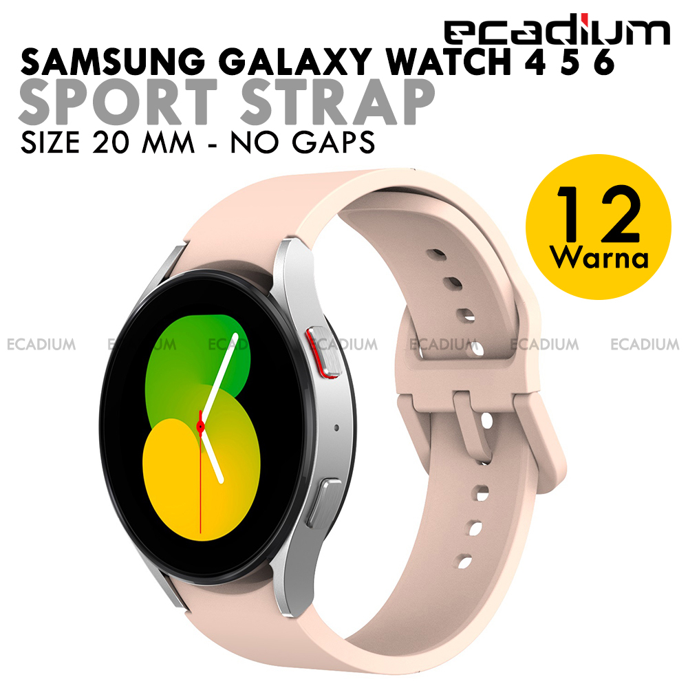Jual Sport Strap Silikon Silicone No Gaps for Samsung Galaxy Watch 4 5 6 40 mm 44 mm 4 Classic