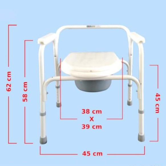 Jual Kursi Bab Commode Chair FS 810 - Kursi Toilet Tanpa Roda Lansia ...