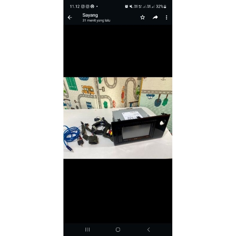 Jual Head Unit & Frame Kenwood ddx315 copotan Mobilio 2016 dashboard