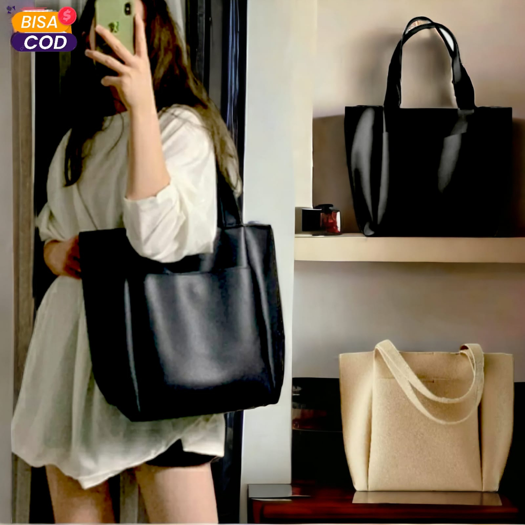 Hot Promo Promo Tas Zara Basic Semi Ori Branded Trafaluc. - Hitam