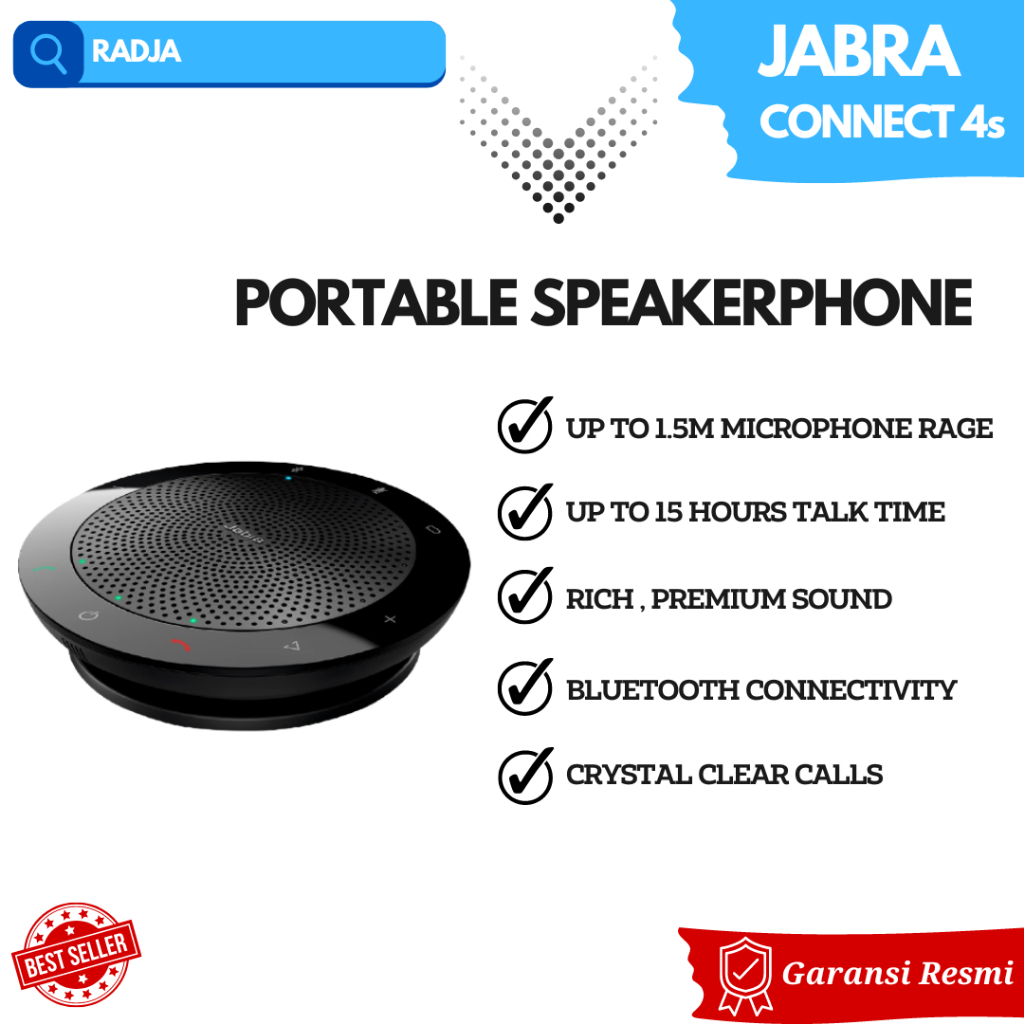Jual Jabra Connect 4s Bluetooth | Indonesia Portable SpeakerPhone Speaker Shopee _ ORI Wireless