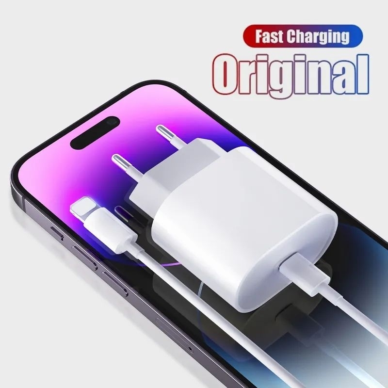 ❗BIG SALE❗Original 20W USB-C Power Adapter For iphone 14 13 mini Pro Max  Type C fast charger for Apple Cable for iPhone Plus X XS 11 12