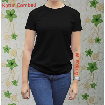 Kaos Polos Wanita Katun Combed Asli 100