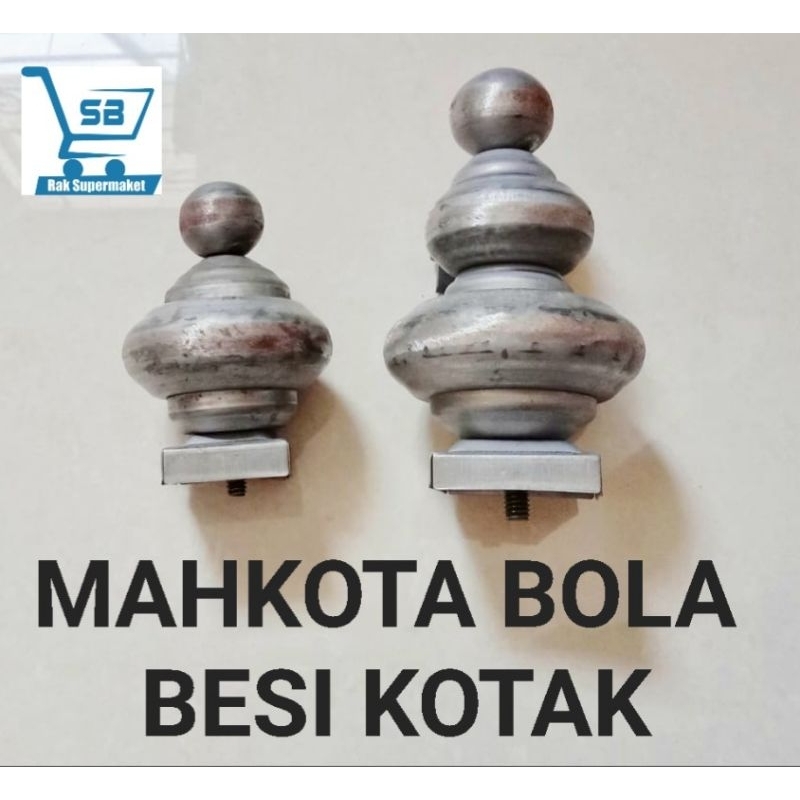 Jual ORNAMENT/AKSESORIS MAHKOTA BOLA BESI KOTAK | Shopee Indonesia