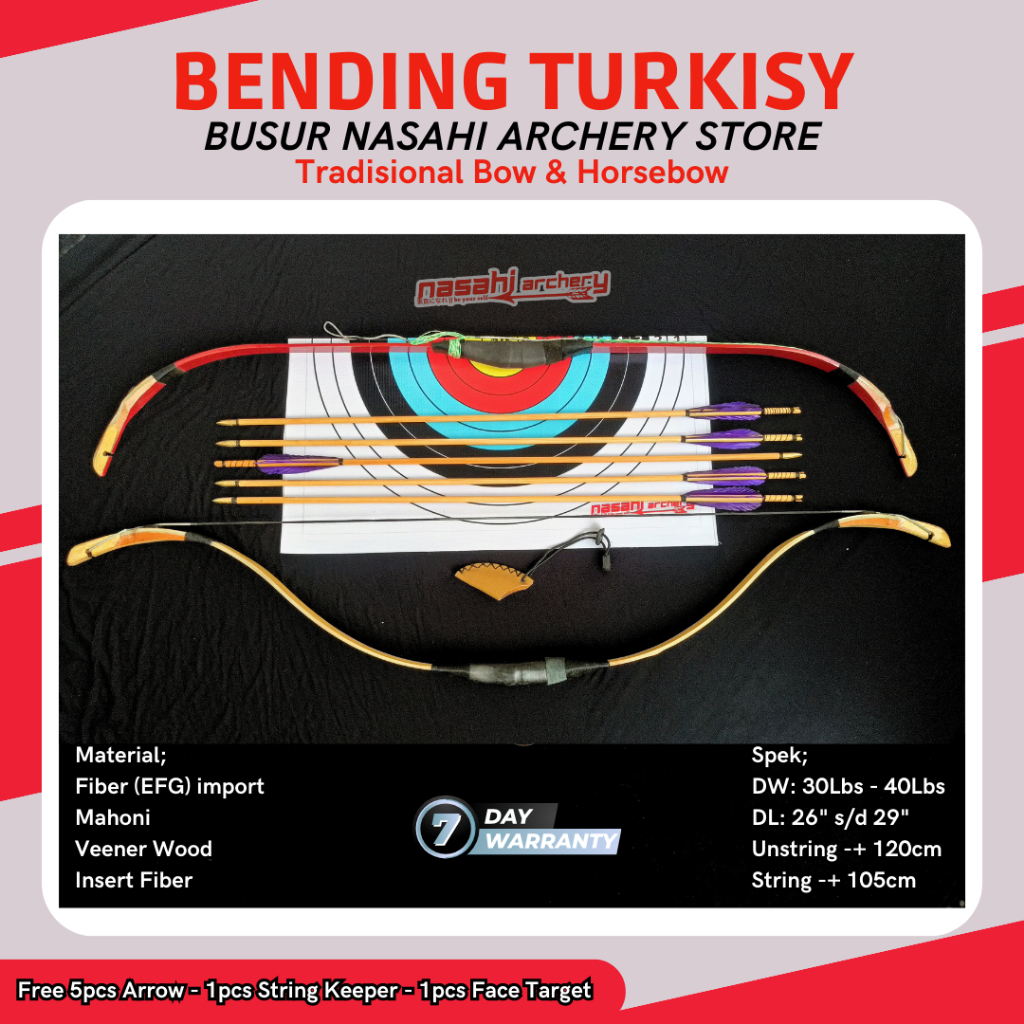 Jual PAKET BUSUR PANAH BENDING TURKISH - Tradisional Horsebow - EFG ...