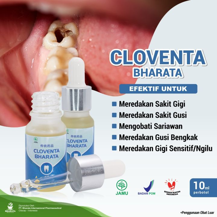 Jual CLOVENTA BHARATA Obat Sakit Gigi Gusi Bengkak Gigi Berlubang