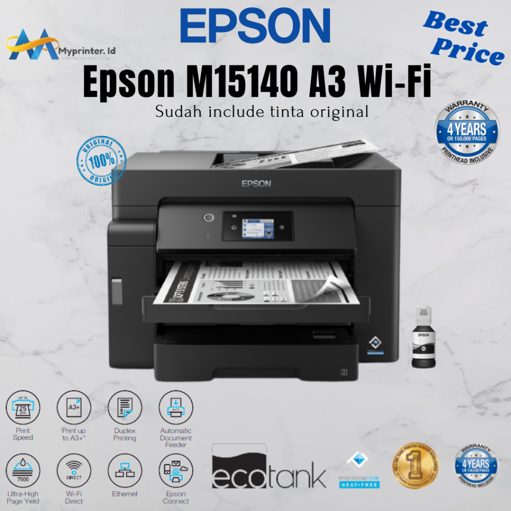 Jual Epson Ecotank Monochrome M15140 A3 Wi Fi Duplex All In One Ink Tank Printer Shopee Indonesia 3872