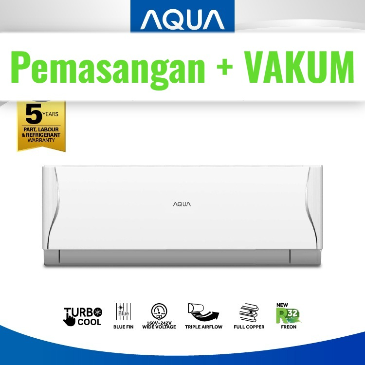 Jual AQUA JAPAN AC 1 PK Standard 760W-R32 Fast Cooling with Triple ...