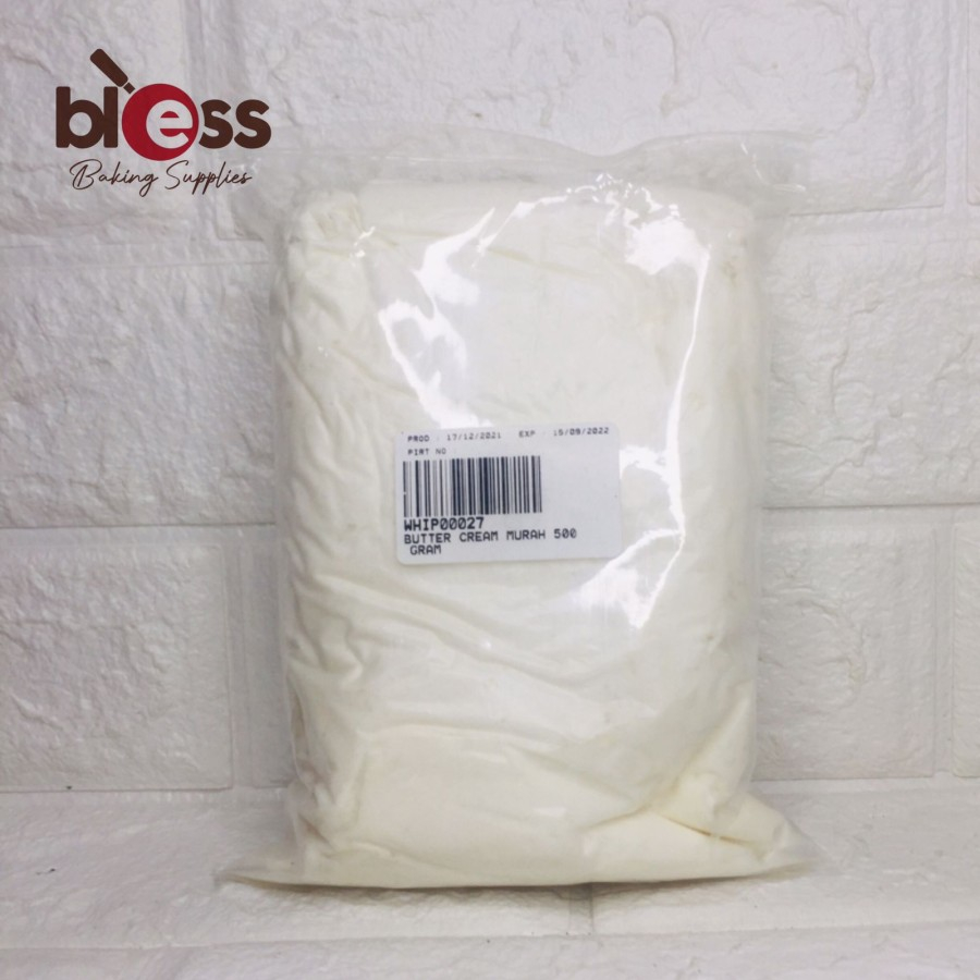 Jual BUTTER CREAM / BUTTER CREAM MURAH KEMASAN REPACK 500 GR Shopee
