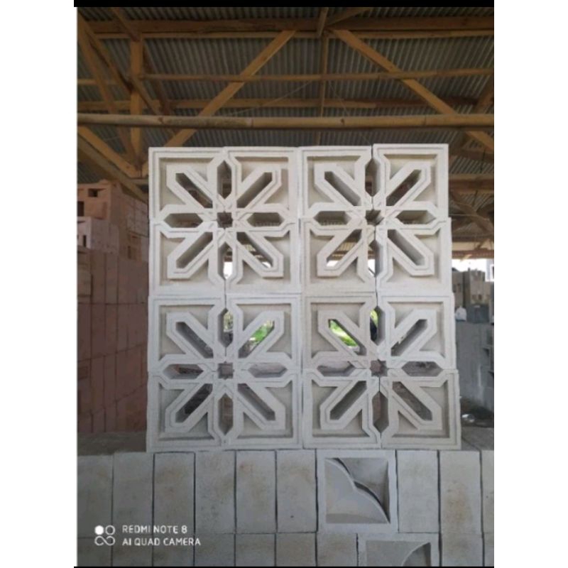 Jual roster beton minimalis motif bunga | Shopee Indonesia