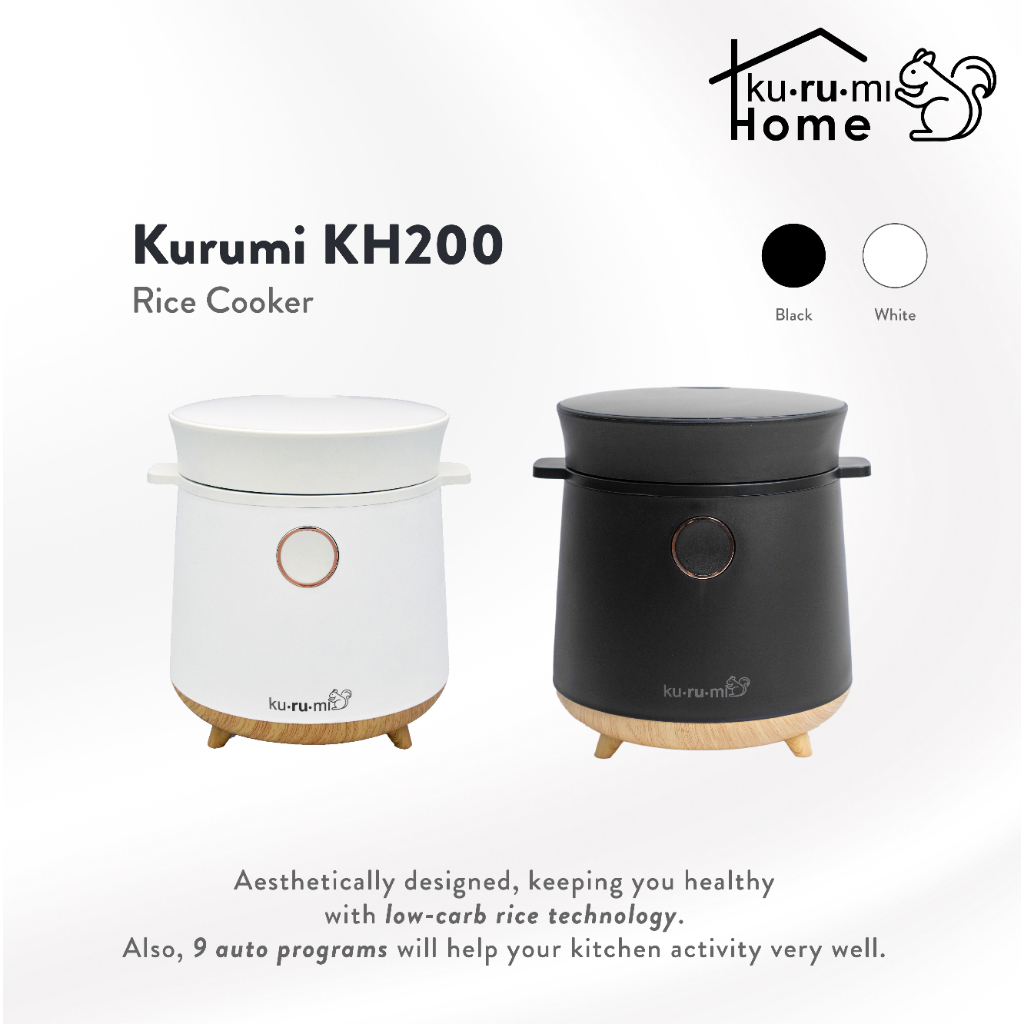 Jual Kurumi Home Rice Cooker KH 200 (with Low Carb Function) | Shopee ...