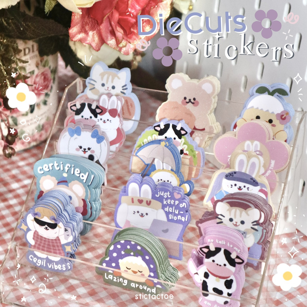 Jual Die Cut Stickers / Laptop Stickers / Deco Stickers - by stictactoe ...