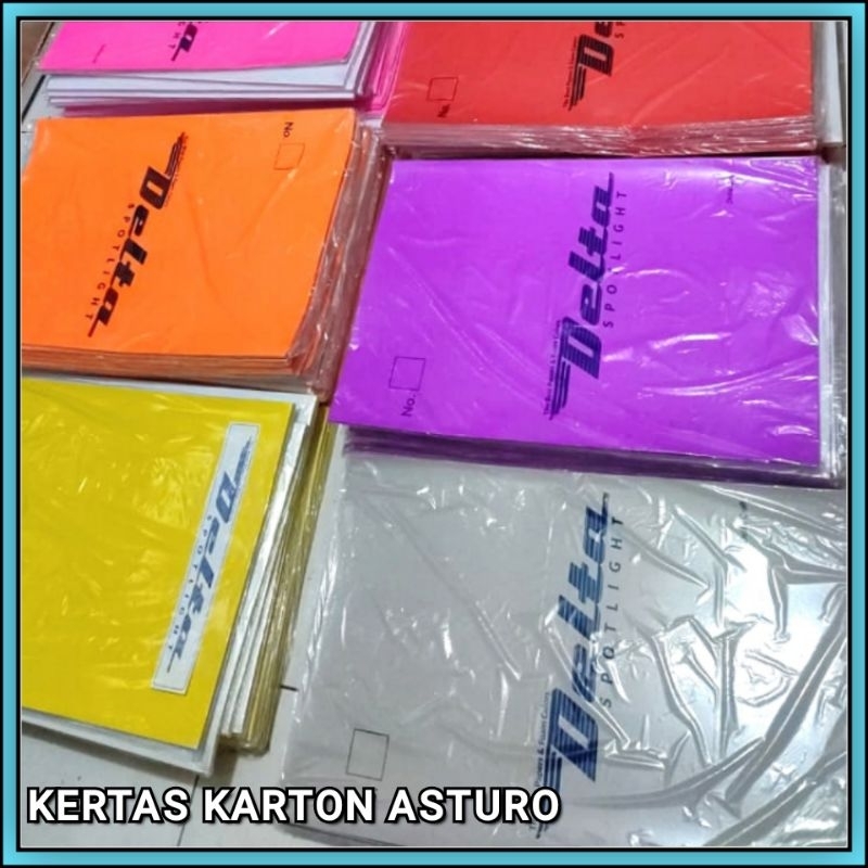 Jual 1 Pak Kertas Karton Asturo Warna Warni 40 × 60 Cm Isi 50 Lembar