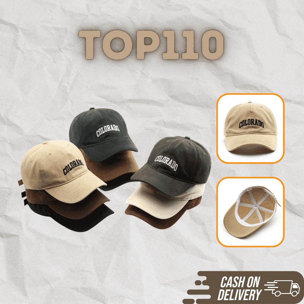 Jual Topi Cap Premium Import Unisex Bordir COLORADO [TOP110] | Shopee ...