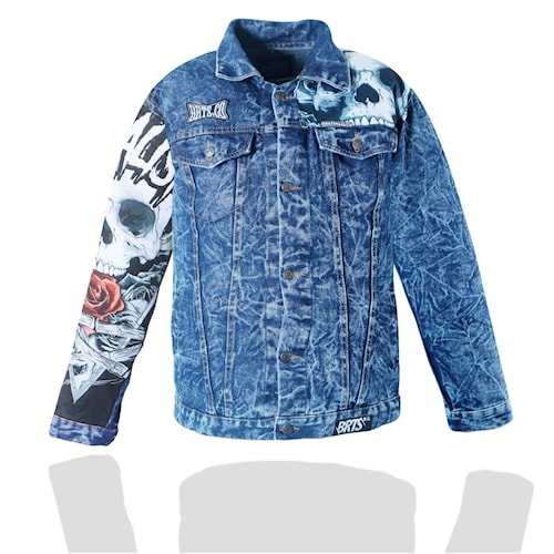 Jual Jaket Jeans Distro Pria Wanita Casual Hitam Bioblitz