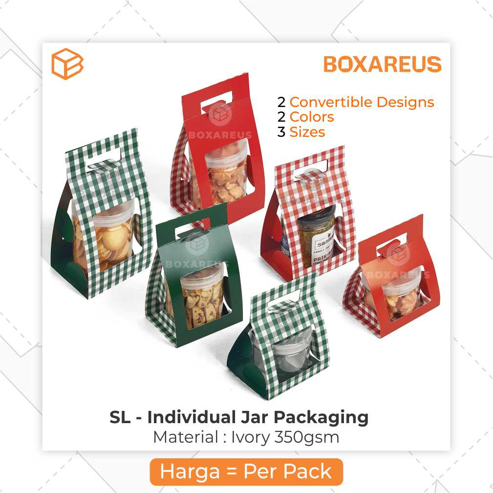 Jual Packaging Kue Kering Box Toples Satuan Tabung Jar Kotak Gagang Tenteng Sl Jar Shopee