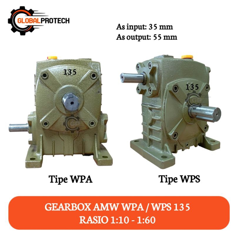 Jual Gearbox Wpa Wps Amw Speed Reducer Rasio