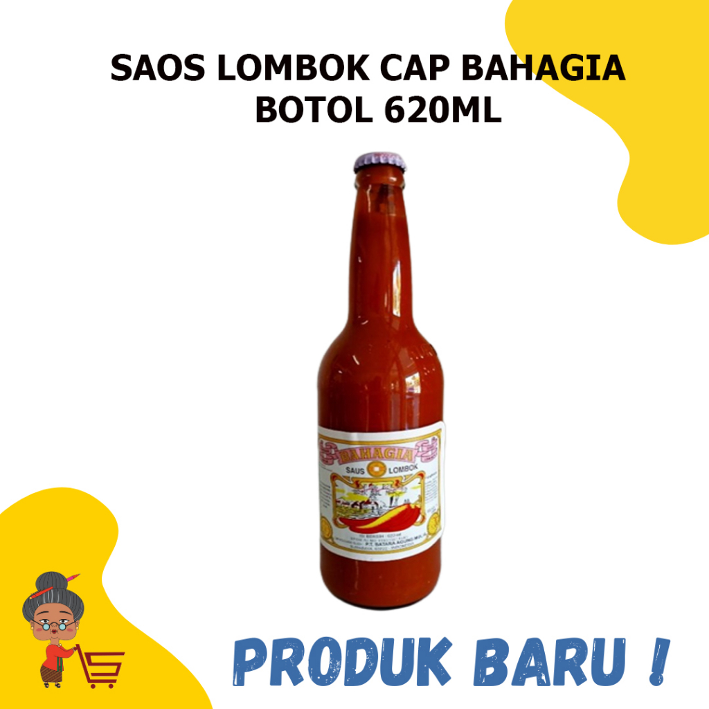 Jual Saos Lombok Cap Bahagia 620ml Saos Lombok Cap Bahagia Saos