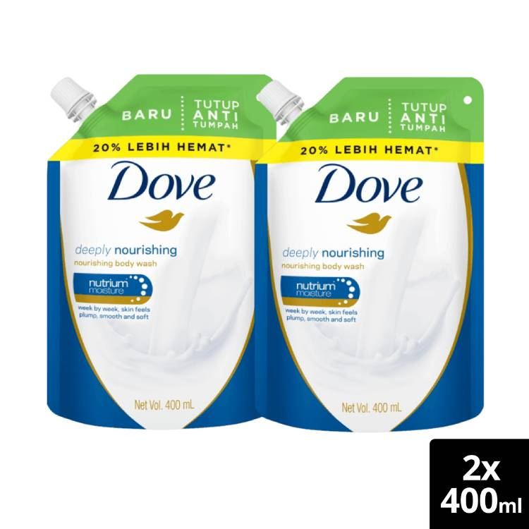 Product image Dove Sabun Mandi Cair Deeply Nourishing 400 mL x2