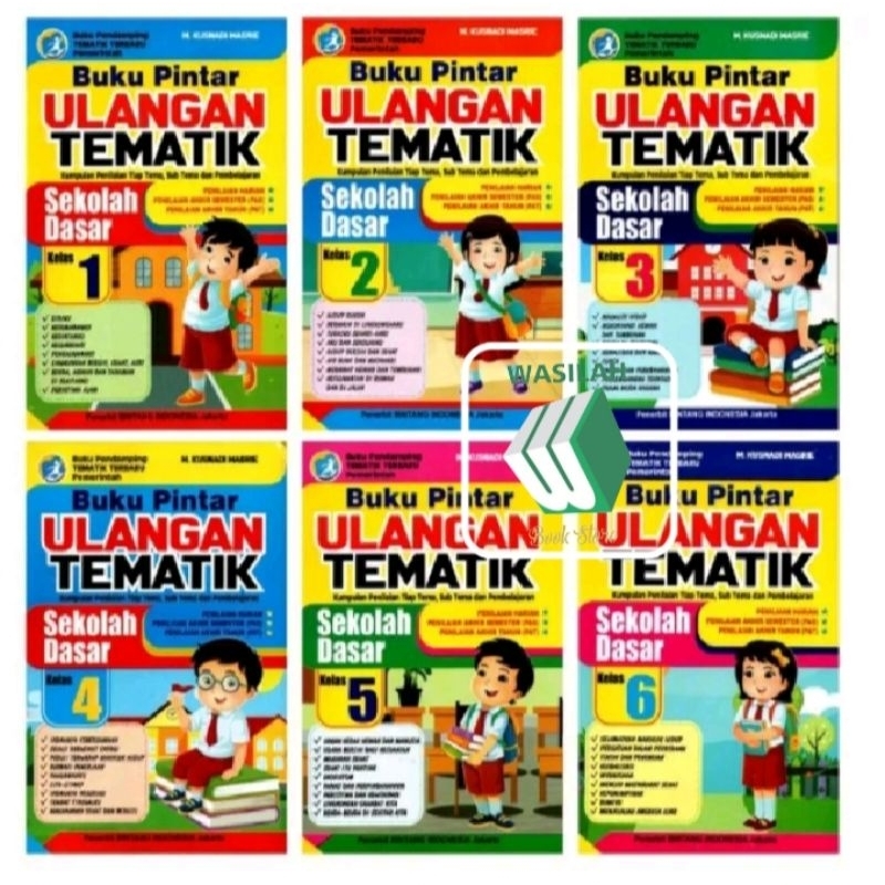 Jual Buku Pintar Ulangan Tematik Sd Mi Kelas 1 2 3 4 5 6 Dikbud Ri Penerbit Bintang Indonesia