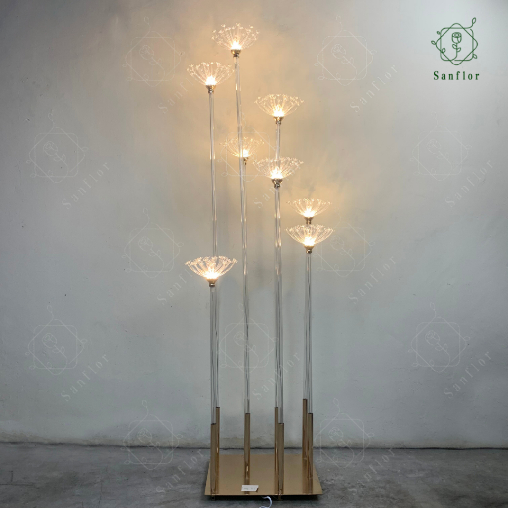 Jual 8 HEAD DANDELION STANDING LAMP/ PROPERTY WEDDING LAMPU HIAS LANTAI