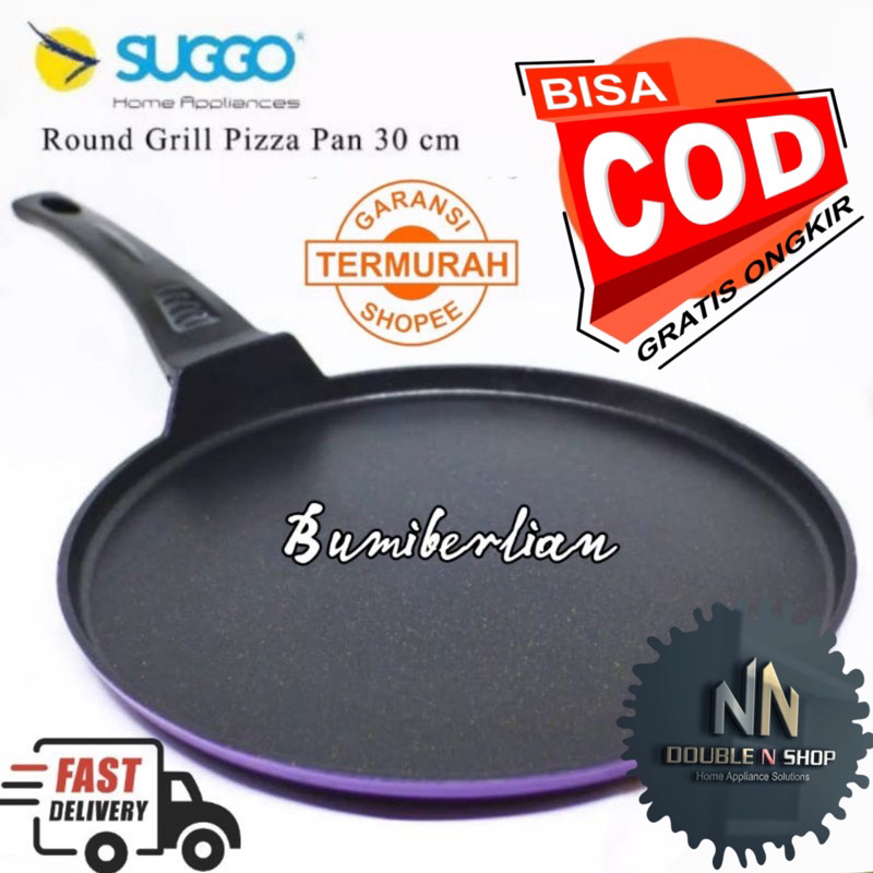 Jual NEW Suggo Round Grill Pan SGRGP02 Panggangan Serbaguna Anti