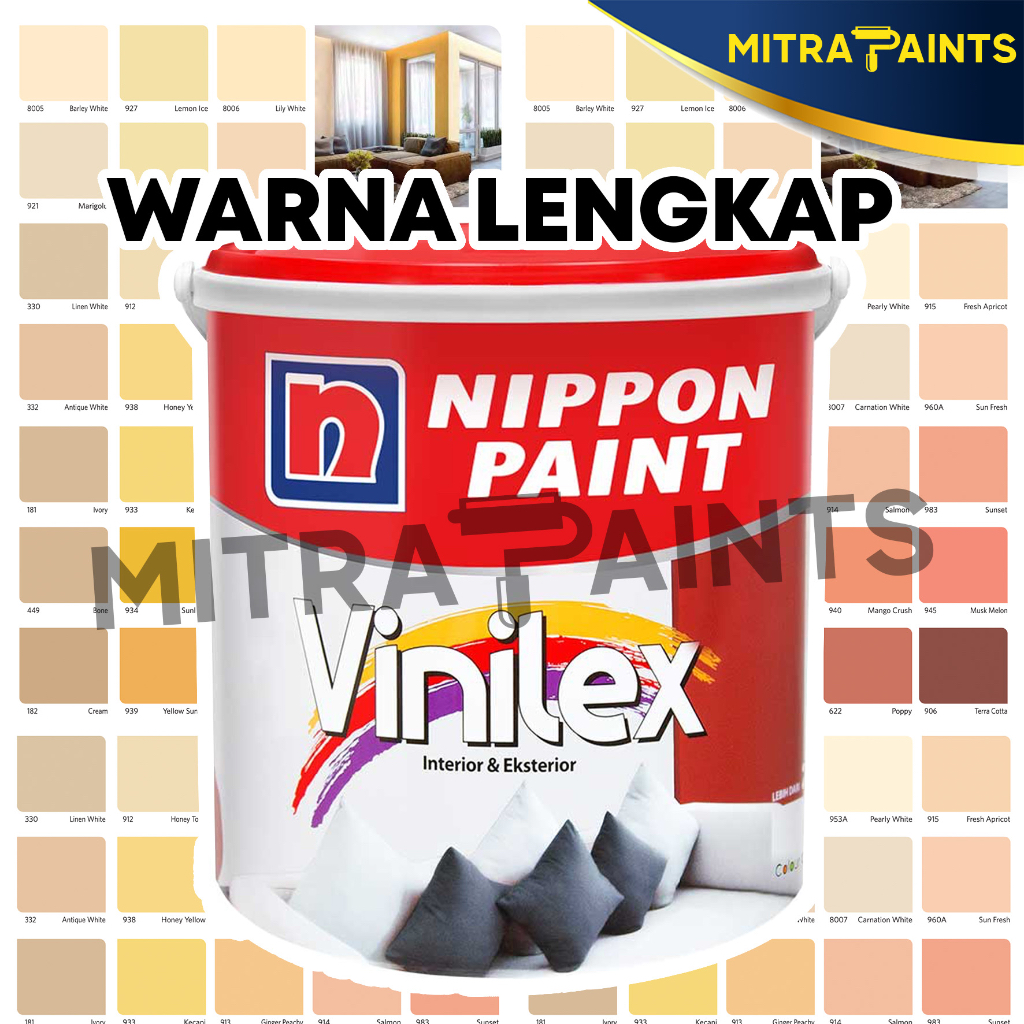 Jual [PART 2] VINILEX 5 KG NIPPON PAINT / CAT TEMBOK INTERIOR EKSTERIOR ...